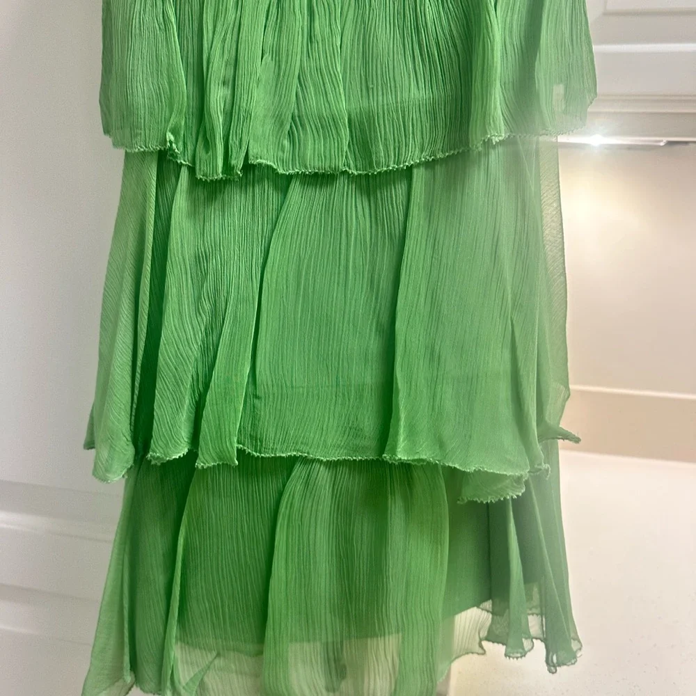 Revolve talula mini green ruffle dress - Picture 3 of 5